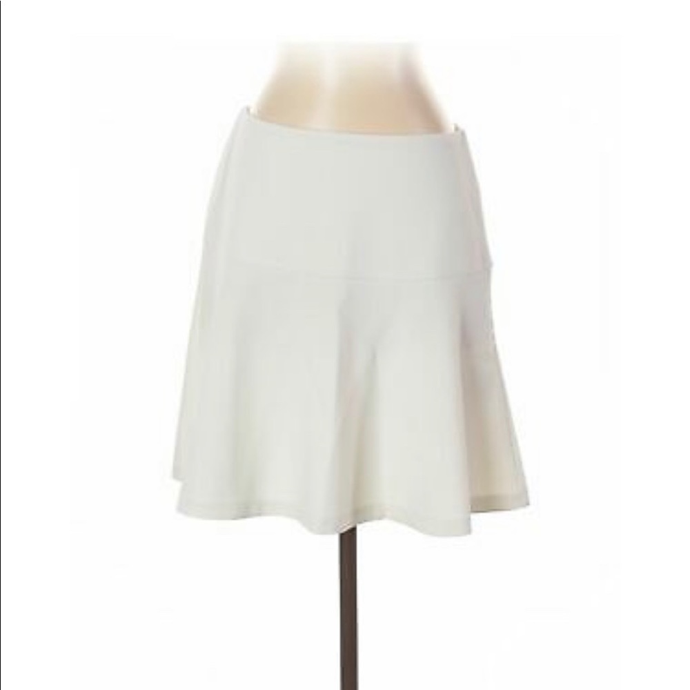 Banana Republic white linen A line skirt size 8